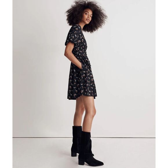 Madewell Floral Mini Dress XS Sophia Woodland Floral - Picture 7 of 14